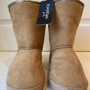 Girls bebe Faux Suede Boots